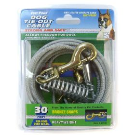 Four Paws Dog Tie Out Cable - Heavy Weight - BlackFF84730