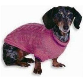 Fashion Pet Cable Knit Dog Sweater - PinkST80049