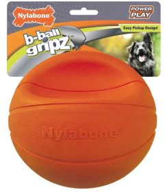 Nylabone Power Play B-Ball Grips Basketball Large 6.5" Dog Toy 1 count