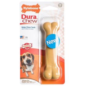 Nylabone Dura Chew Dog Bone - Peanut Butter FlavorU83047