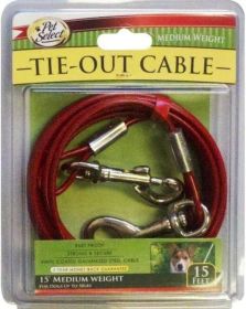Four Paws Walk About Tie Out Cable Medium Weight for Dogs up to 50 lbs long