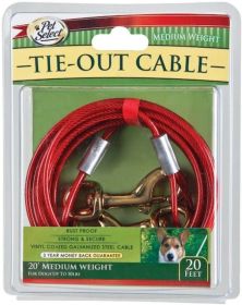 Four Paws Walk About Tie Out Cable Medium Weight for Dogs up to 50 lbs