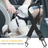 2Pcs Pet Dog Seat Belt Leash Adjustable Pet Dog Cat Safety Leads Harness