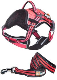 Helios Dog Chest Compression Pet Harness and Leash Combo (Size: Large - (HA6PKLG))