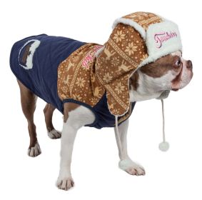 Touchdog Snowadayz Pom Pom Pet Hooded Sweater (Size: X-Large - (JKTD8YBLXL))