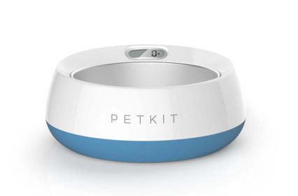 PETKIT FRESH METAL Large Machine Washable Smart Digital Feeding Pet Bowl (Color: Blue)