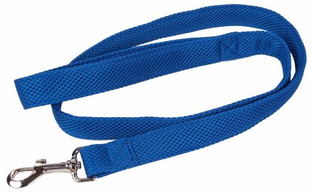 Pet Life 'Aero Mesh' Dual Sided Comfortable And Breathable Adjustable Mesh Dog Leash (Color: Blue)