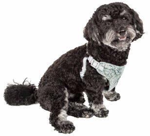 Pet Life 'Fidomite' Mesh Reversible And Breathable Adjustable Dog Harness W/ Designer Bowtie (Size: Medium)