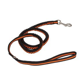 Pet Life Retract-A-Wag Shock Absorption Stitched Durable Dog Leash (Color: Orange)