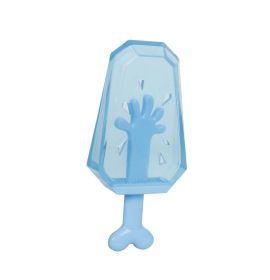 Pet Life Ices Cooling 'Lick And Gnaw' Water Fillable And Freezable Rubberized Dog Chew And Teether Toy (Color: Blue)