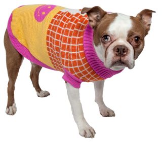 Lovable-Bark Heavy Knit Ribbed Fashion Pet Sweater (Size: X-Small)