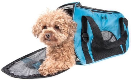 Airline Approved Altitude Force Sporty Zippered Fashion Pet Carrier (Size: Large)