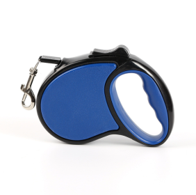 New Leash Automatic Retractable Retractor Portable Dog Leash Pet Supplies 5M (Color: deep blue)