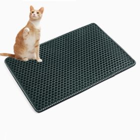 Indoor And Outdoor Easy Clean Double Layer Mats Cat Litter Mat (Color: Green, Material: EVA)
