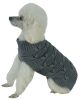 Butterfly Stitched Heavy Cable Knitted Fashion Turtle Neck Dog Sweater