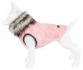 Pet Life Luxe 'Pinkachew' Charming Designer Mink Fur Dog Coat Jacket