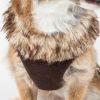 Pet Life Luxe 'Furracious' 2-In-1 Mesh Reversed Adjustable Dog Harness-Leash W/ Removable Fur Collar