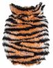 Pet Life Luxe 'Tigerbone' Glamourous Tiger Patterned Mink Fur Dog Coat Jacket