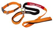 Dog Helios Neo-Indestructible Easy-Tension Sporty Embroidered Thick Durable Pet Dog Leash And Collar