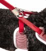 Pet Life Luxe 'Spawling' 2-In-1 Mesh Reversed Adjustable Dog Harness-Leash W/ Fashion Bowtie
