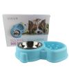 Fish Shape Pet Feeders Supplies Cat and Dog Bowls Stainless Steel Water and Food Bowl Treated Steel Drinking Water Hostile Bowl Twofold Bowl
