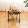 Elevated Dog Bowls for Medium Large Sized Dogs, Adjustable Heights Raised Dog Feeder Bowl with Stand for Food & Water