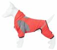 Pet Life Active 'Fur-Breeze' Heathered Performance 4-Way Stretch Two-Toned Full Bodied Hoodie